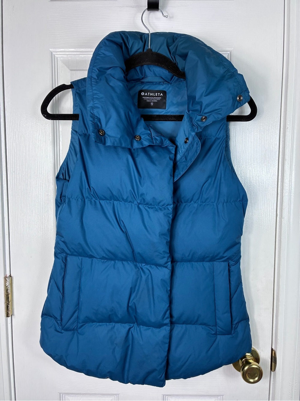 Athleta Downtown Puffer Vest Womenβs Size XS